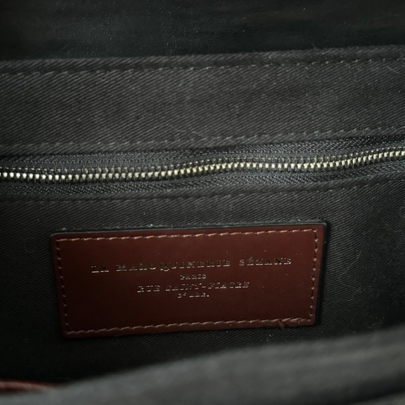 Sézane Milo embossed leather bag - Picture 7 of 8